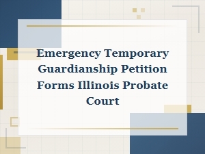 Illinois Emergency Temporary Guardianship Petition Forms
