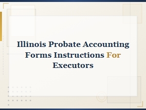 Illinois Probate Accounting Instructions for Executors